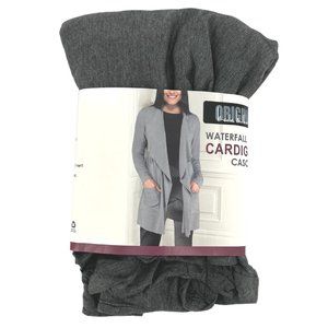 Nicole Miller | Women's Waterfall Cardigan | Grey | Size Small
